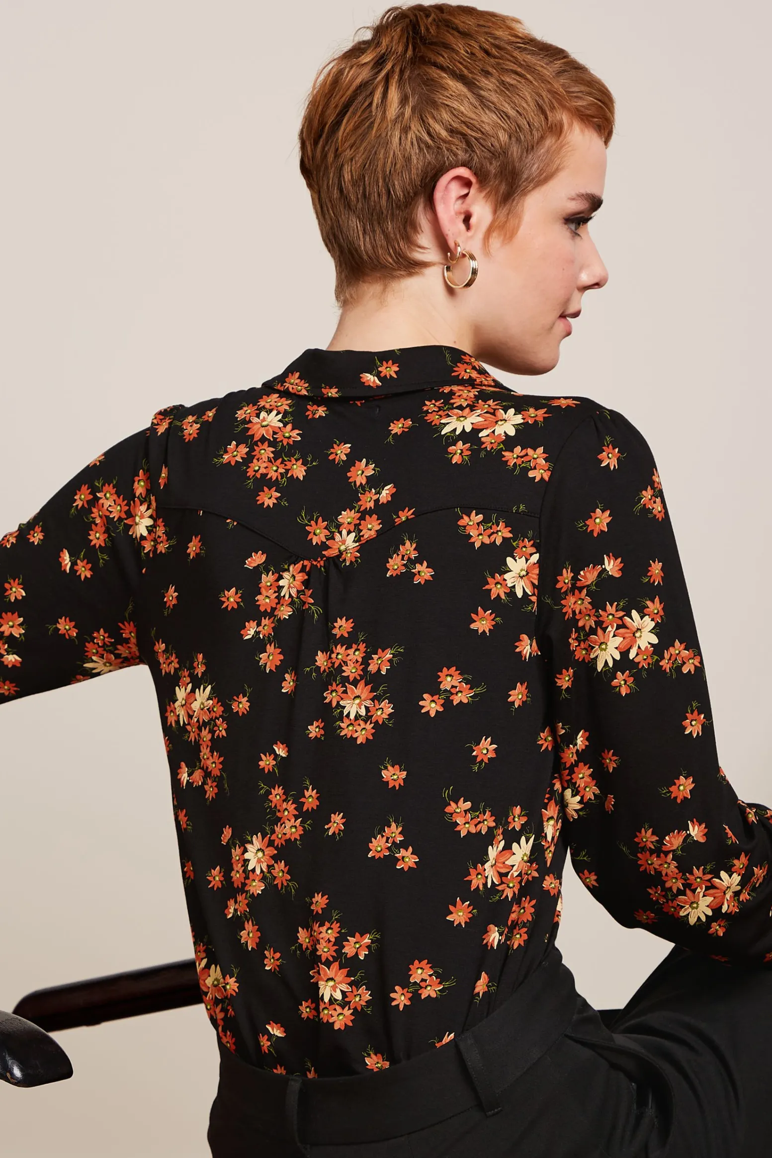 King Louie Blouses|Carina Blouse Rivera Black