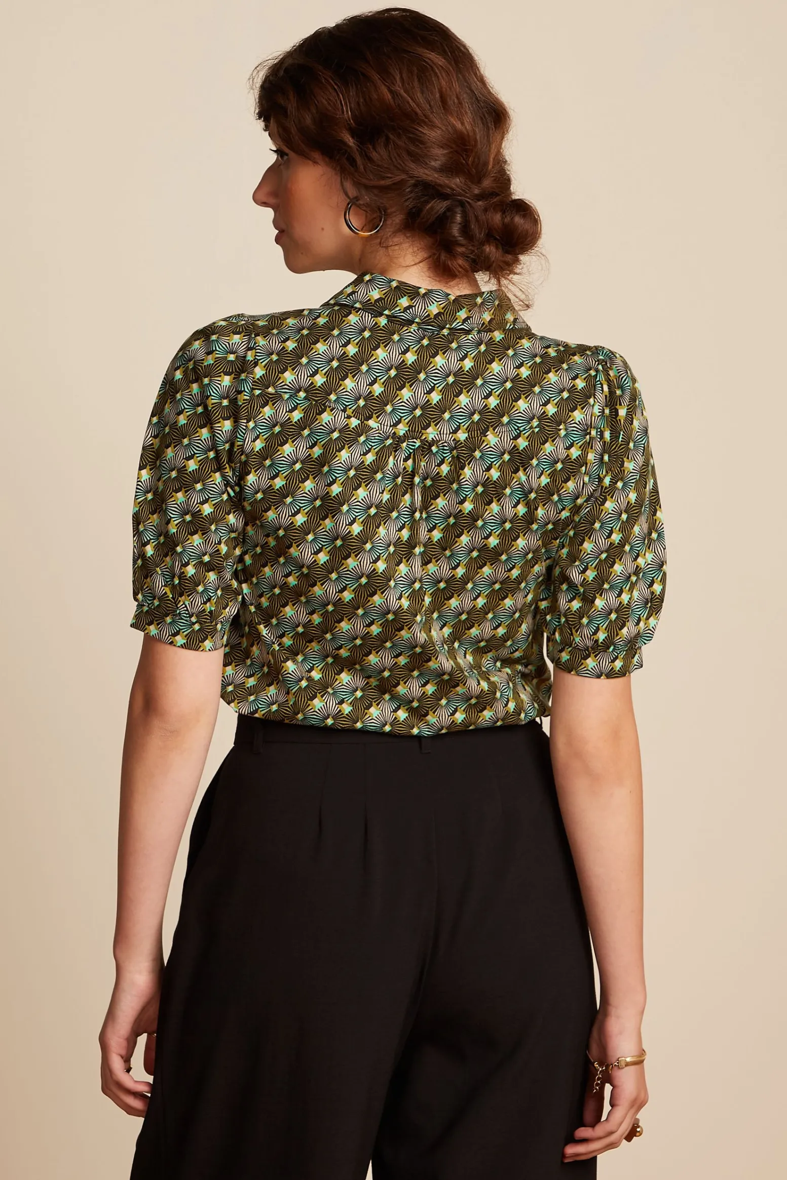 King Louie Blouses|Carina Blouse Tate Black
