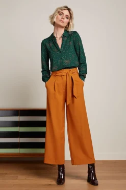 King Louie Blouses|Carina Blouse Valentine Pine Green