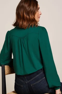 King Louie Blouses|Carina Blouse Viscose Light Urban Green
