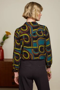King Louie Blouses|Carina Blouse Zappa Black