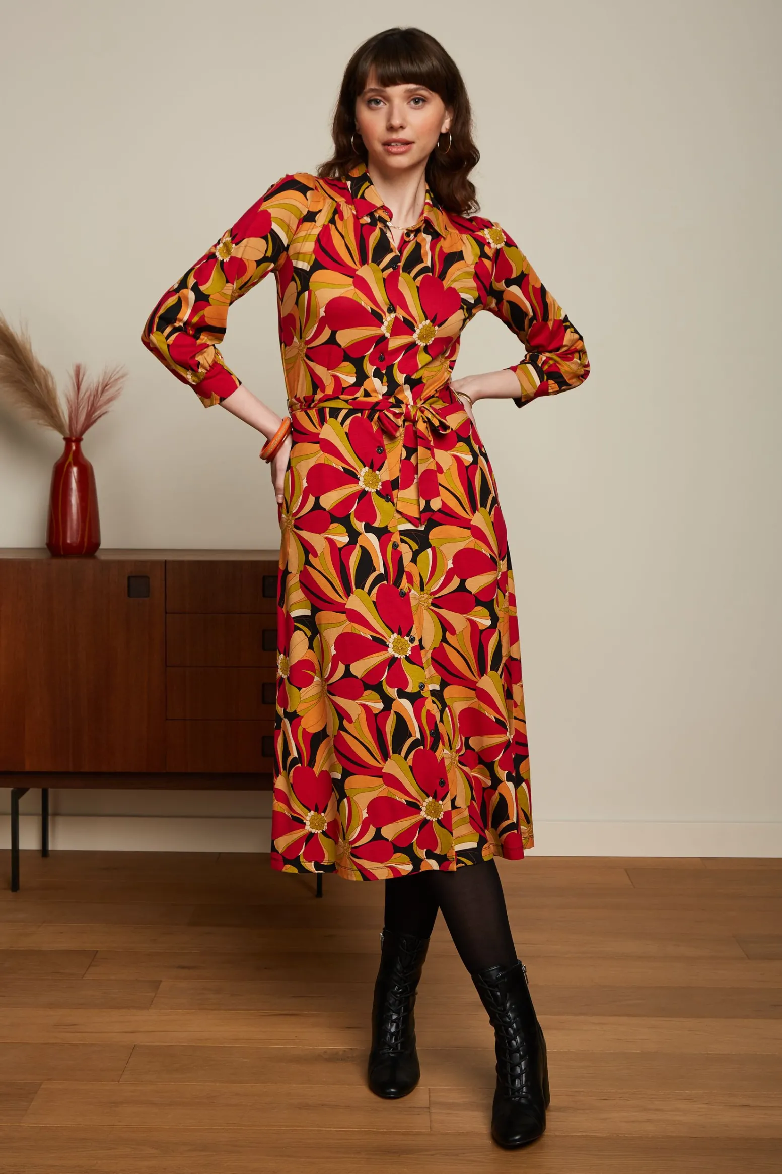 King Louie Jurken|Carina Dress Adore Black
