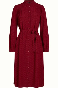 King Louie Jurken|Carina Dress Piper Cabernet Red
