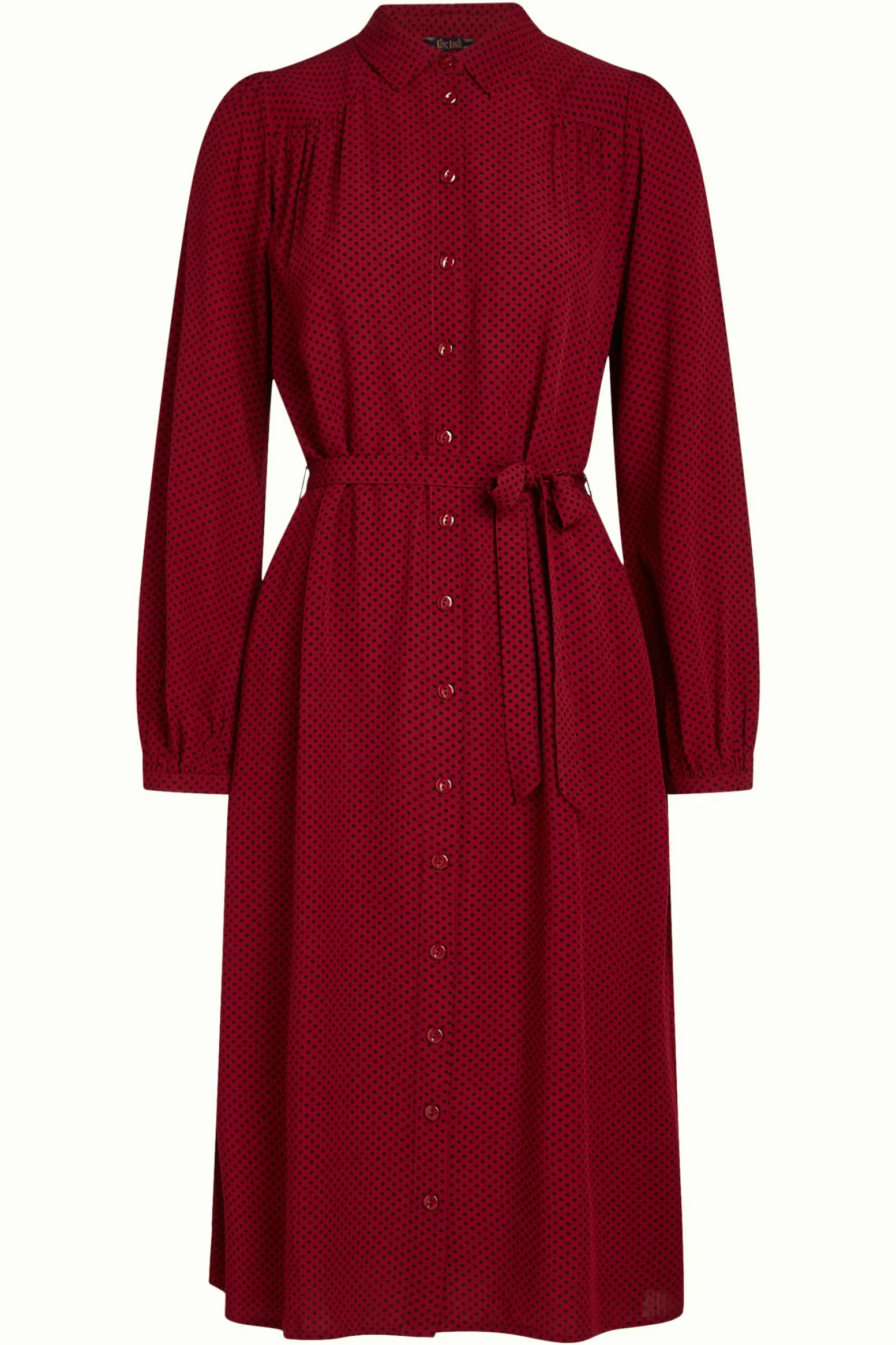King Louie Jurken|Carina Dress Piper Cabernet Red