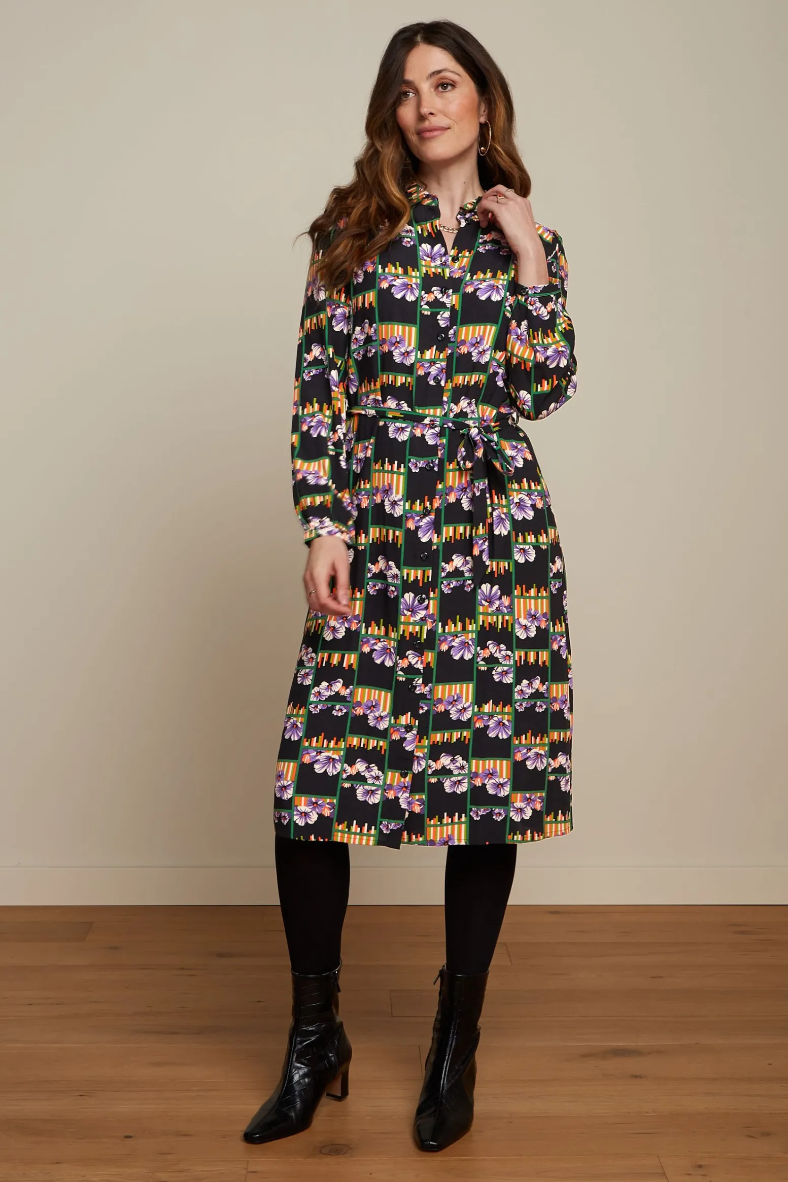 King Louie Jurken|Carina Dress Rebelle Black