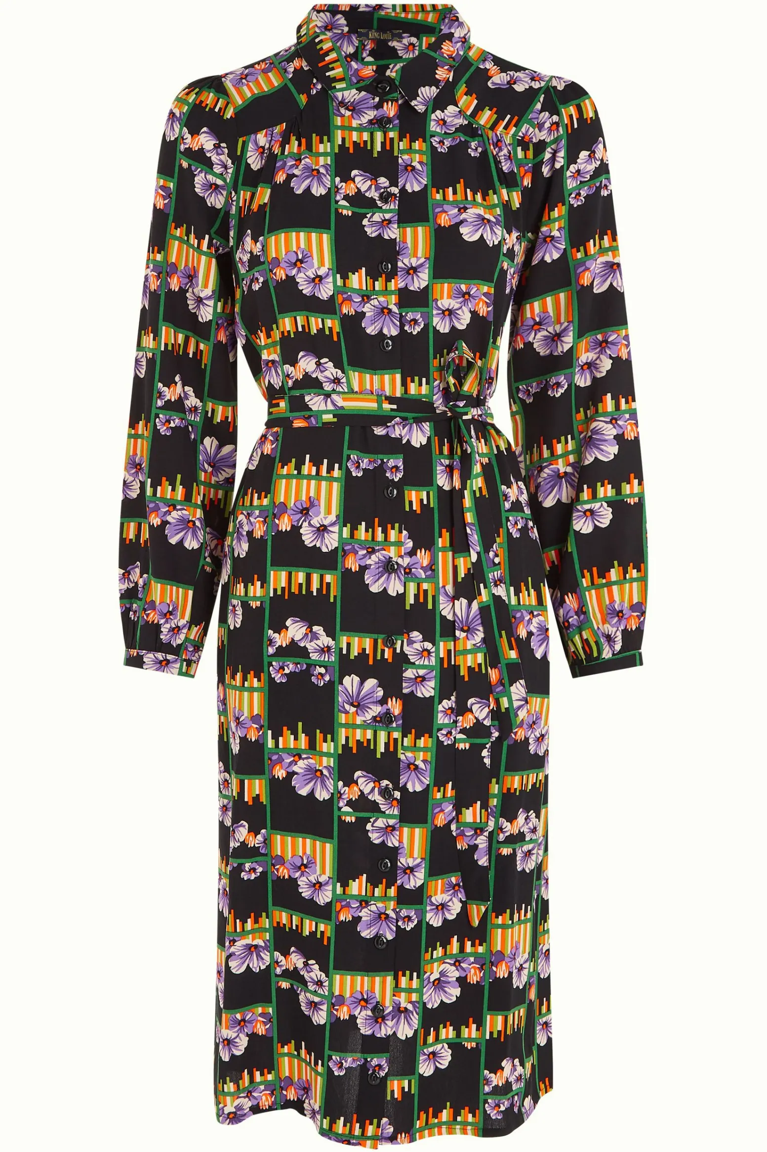 King Louie Jurken|Carina Dress Rebelle Black