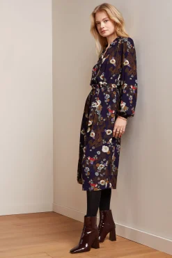 King Louie Jurken|Carina Dress Rising Evening Blue