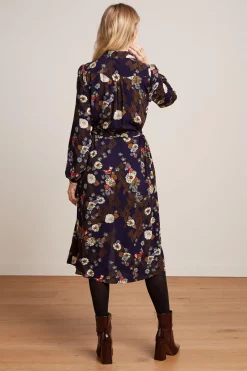 King Louie Jurken|Carina Dress Rising Evening Blue