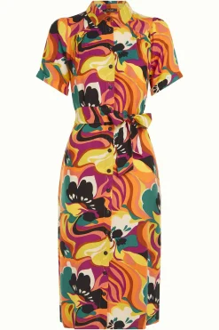 King Louie Jurken|Carina Tunic Dress Aurelio Shell Orange