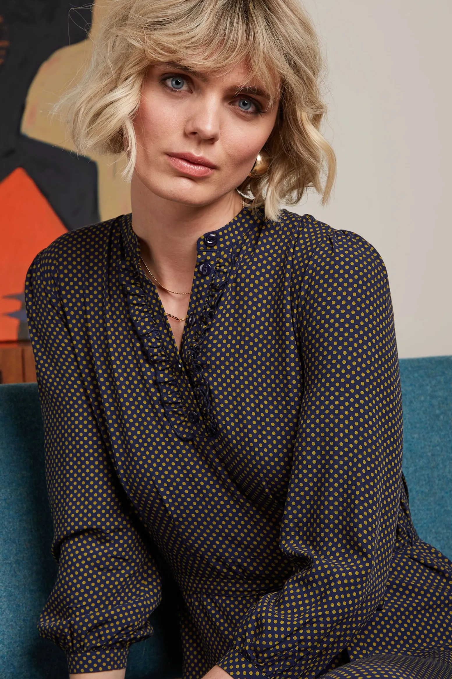 King Louie Jurken|Caro Dress Piper Evening Blue