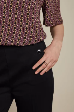 King Louie Broeken|Celi Sailor Pants Aurora Black