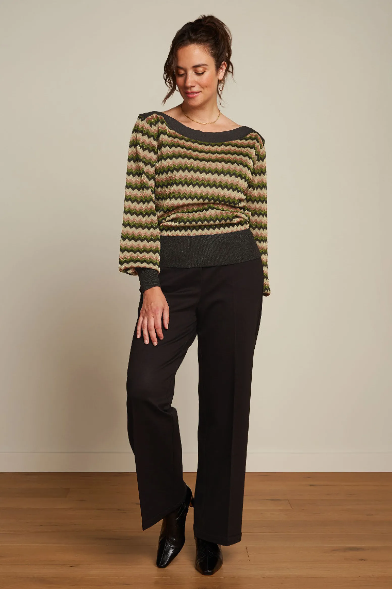 King Louie Broeken|Celi Sailor Pants Aurora Black