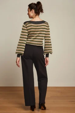 King Louie Broeken|Celi Sailor Pants Aurora Black