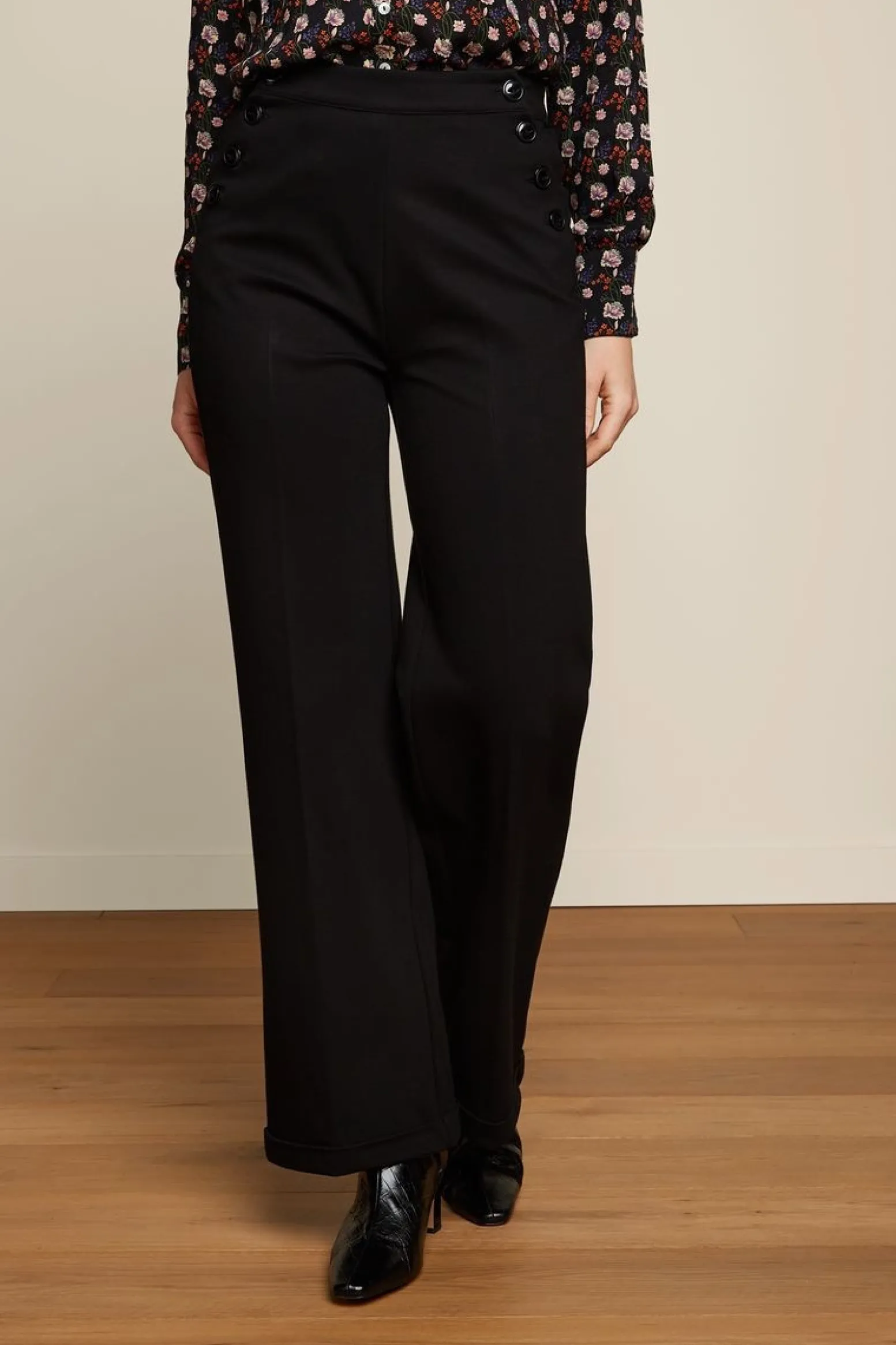 King Louie Broeken|Celi Sailor Pants Aurora Black