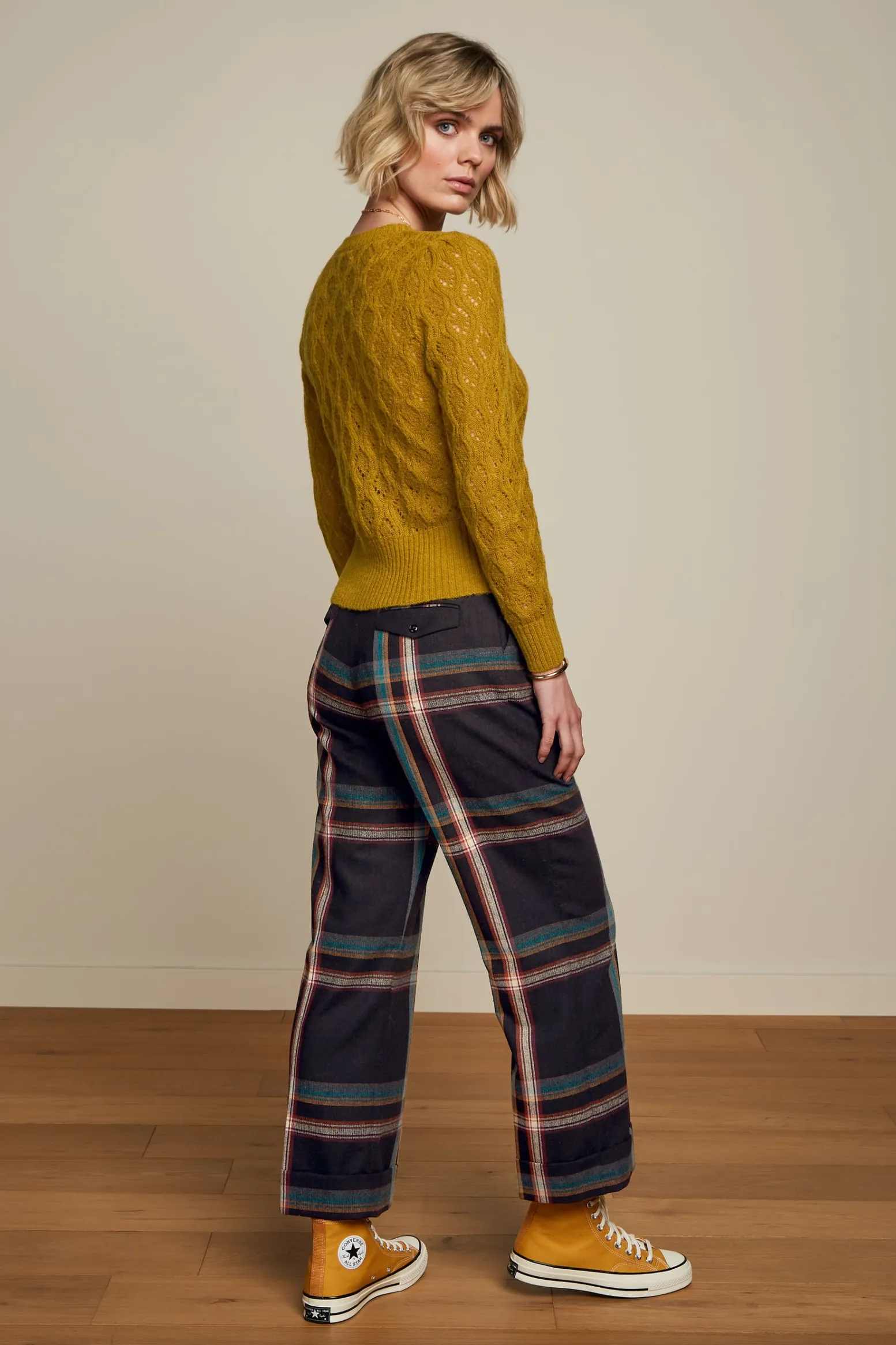 King Louie Broeken|Celia Pants Sera Check Black