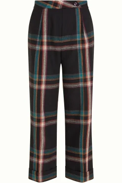 King Louie Broeken|Celia Pants Sera Check Black