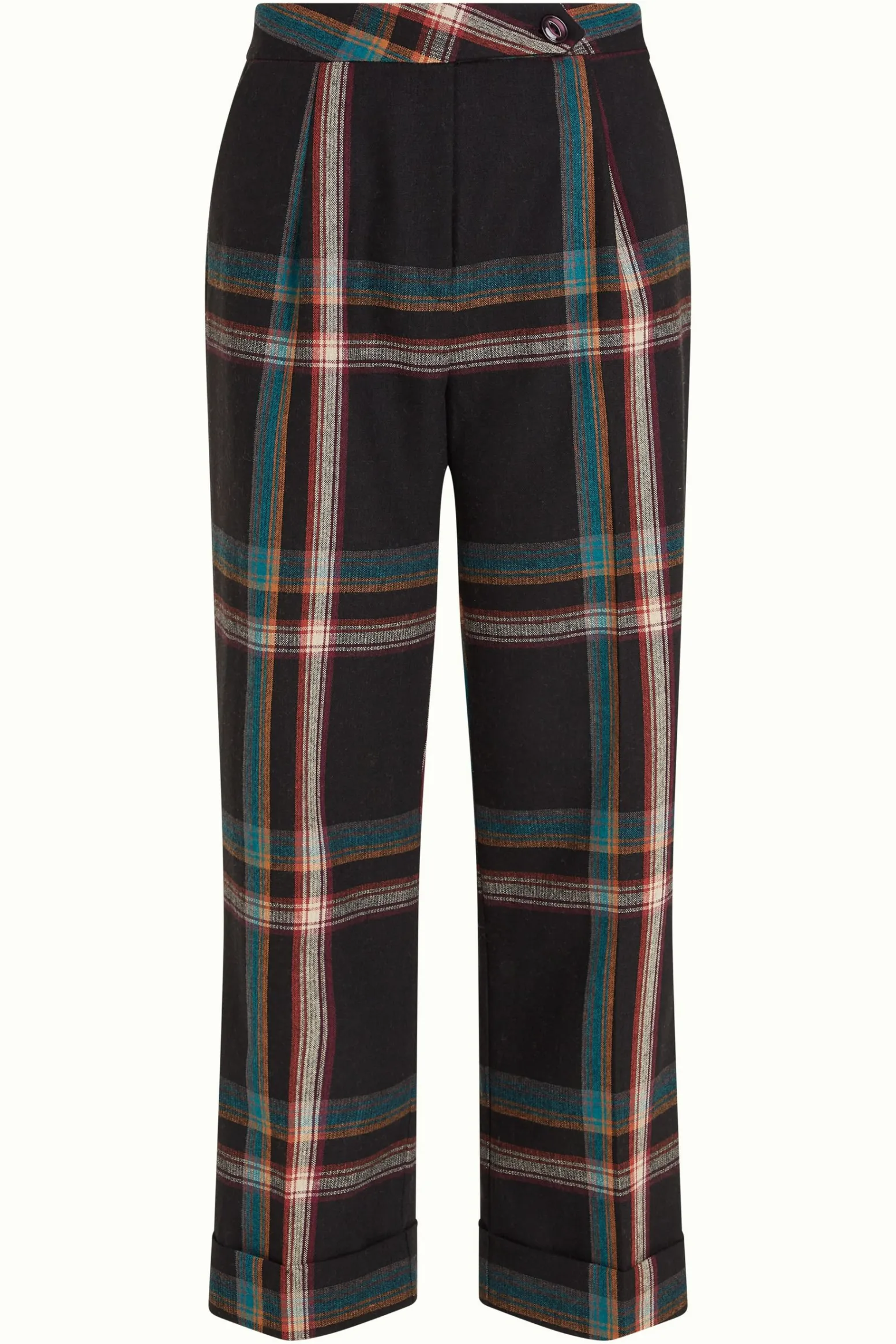 King Louie Broeken|Celia Pants Sera Check Black