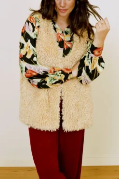 King Louie Jassen & Blazers|Cilla Gilet Boheme Marzipan