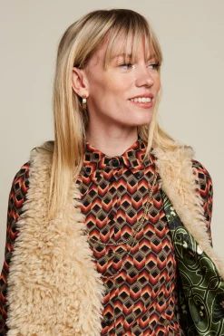 King Louie Jassen & Blazers|Cilla Gilet Boheme Marzipan