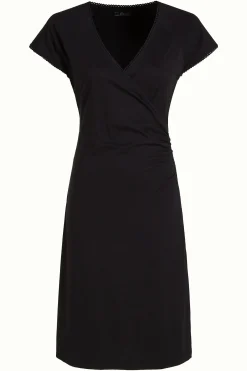 King Louie Jurken|Cross Dress Viscose Classic Black