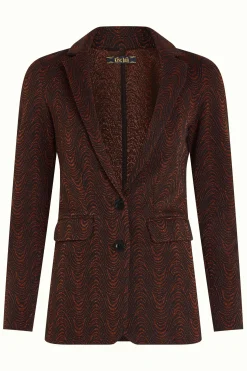 King Louie Jassen & Blazers|Daisy Blazer Long Tempest Cognac Orange