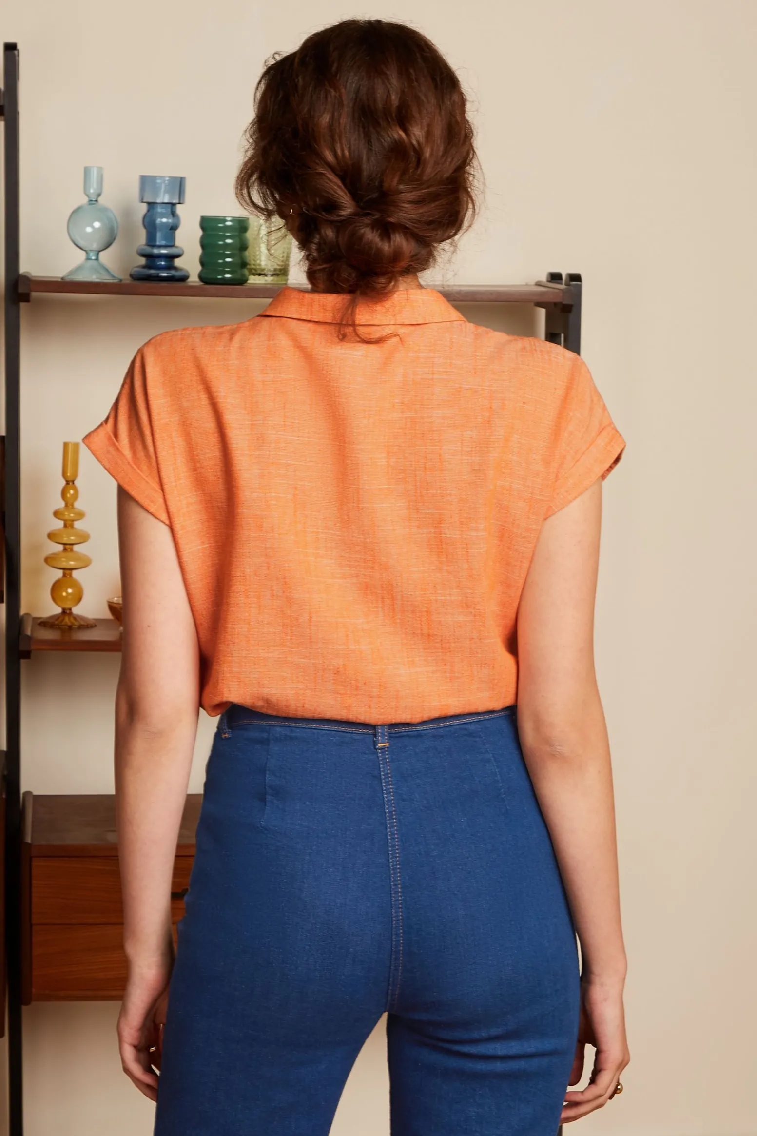 King Louie Blouses|Darcy Blouse Camonte Reef Coral