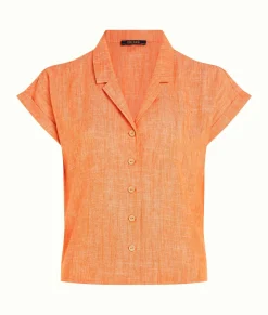 King Louie Blouses|Darcy Blouse Camonte Reef Coral