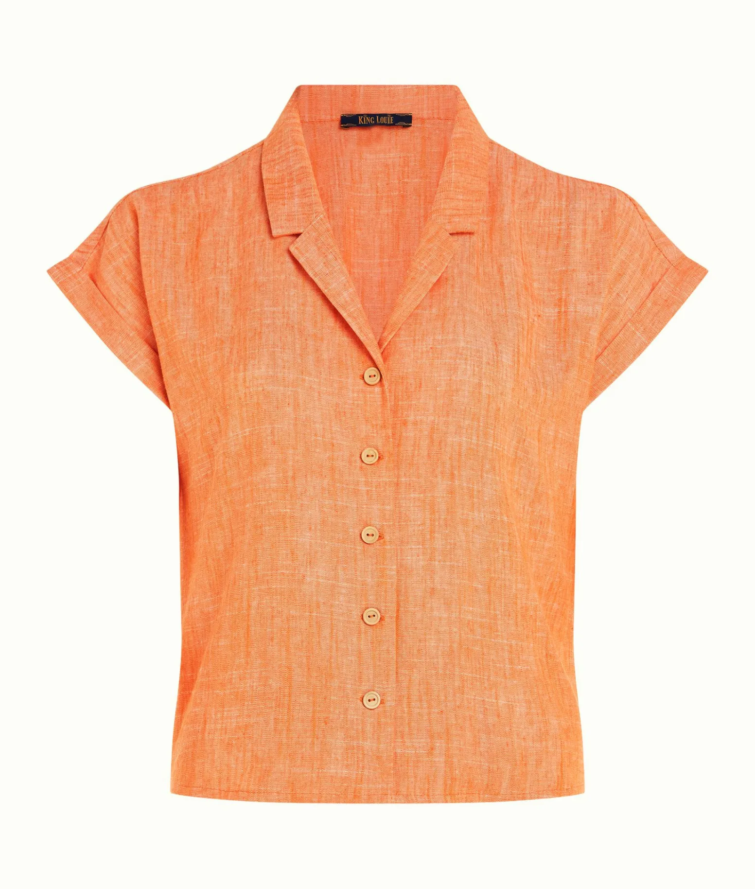 King Louie Blouses|Darcy Blouse Camonte Reef Coral