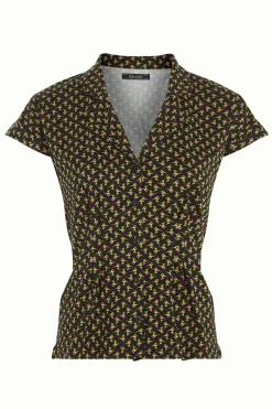 King Louie Blouses|Darcy Blouse Minerva Black