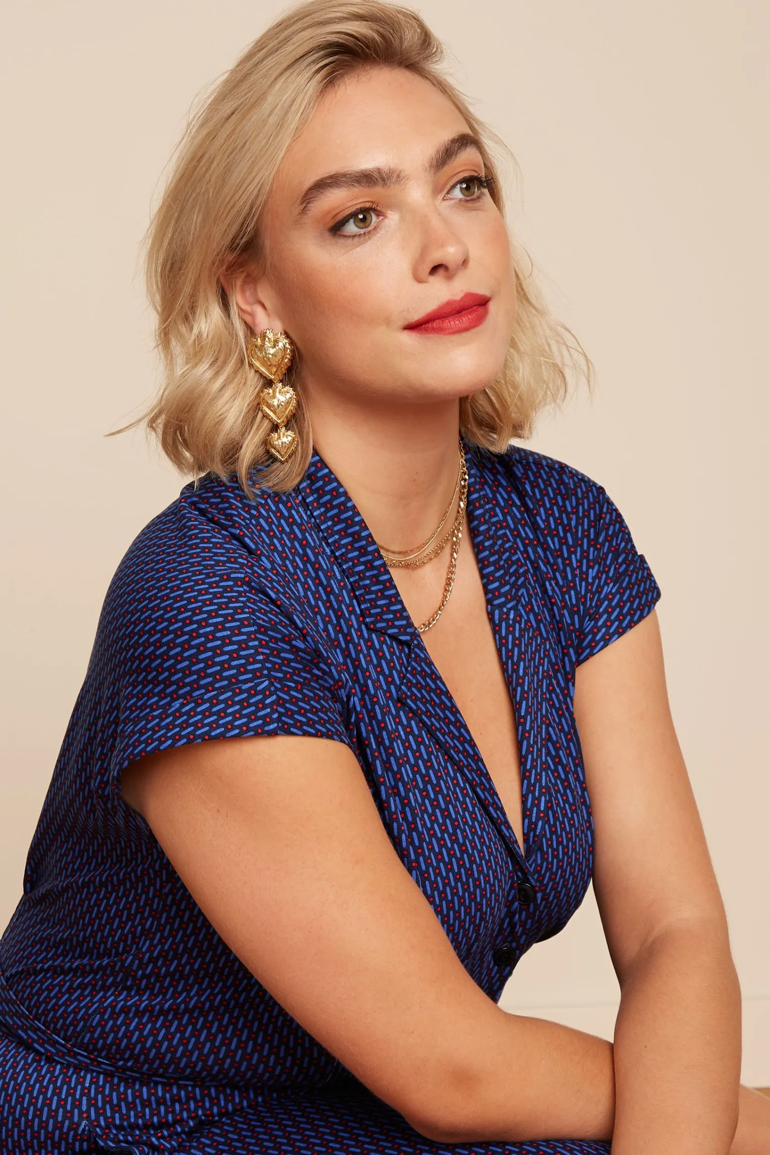 King Louie Jumpsuits|Darcy Jumpsuit Ditto Evening Blue