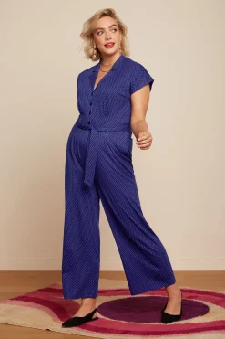 King Louie Jumpsuits|Darcy Jumpsuit Ditto Evening Blue