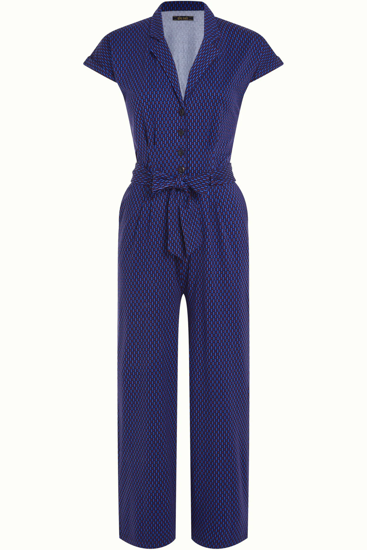 King Louie Jumpsuits|Darcy Jumpsuit Ditto Evening Blue