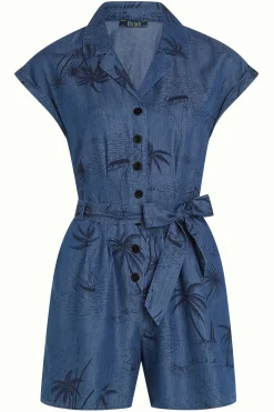 King Louie Jumpsuits|Darcy Playsuit Daytrip Denim Blue