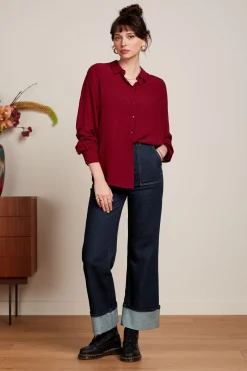 King Louie Broeken|Debra Pants Walker Denim Indigo Blue