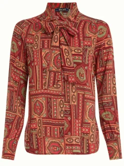 King Louie Blouses|Delia Blouse Balthazar Cabernet Red