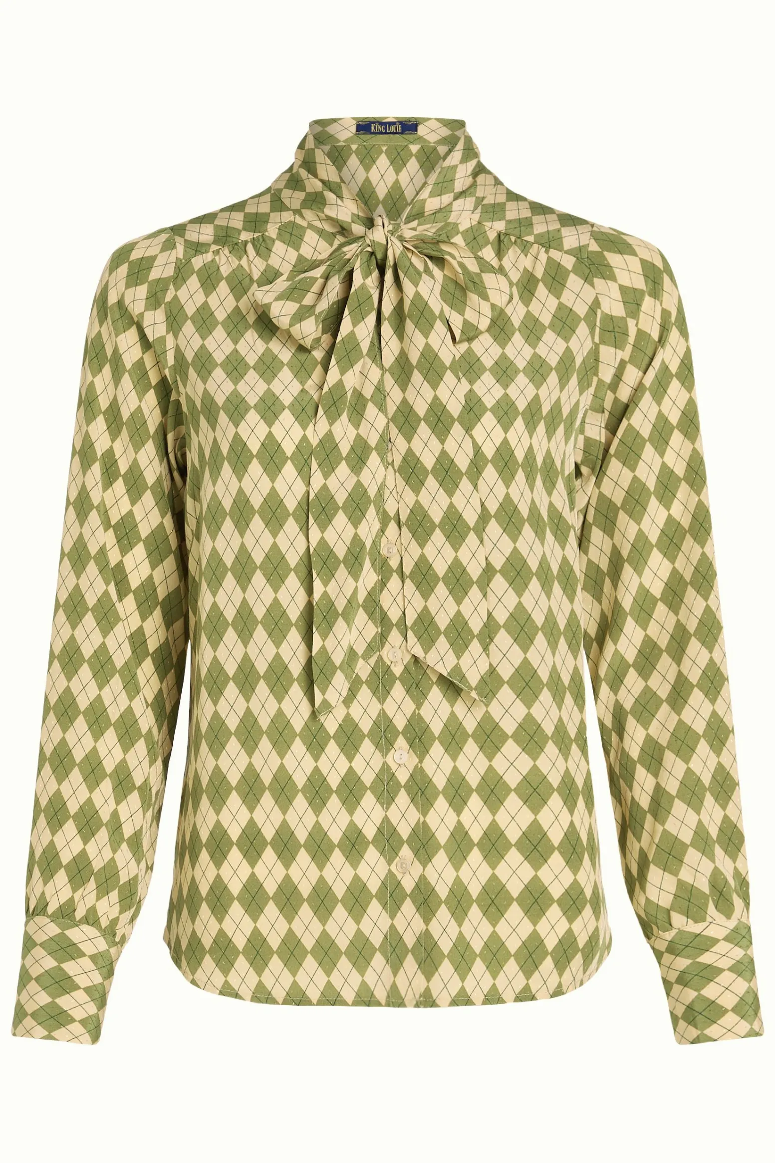 King Louie Blouses|Delia Blouse Farrow Guacemole