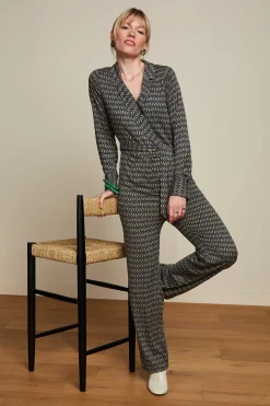 King Louie Jumpsuits|Doris Jumpsuit Parlour Tokyo Blue