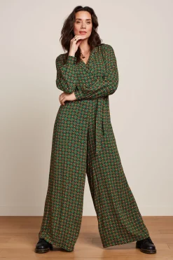 King Louie Jumpsuits|Doris Jumpsuit Valley Peacock Green