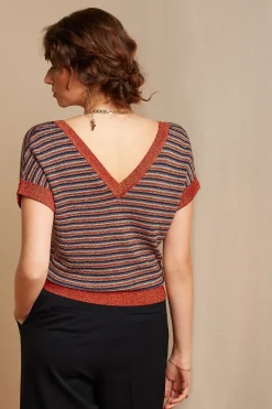 King Louie Tops & Shirts|Double V Top Stardust Caramel