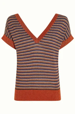 King Louie Tops & Shirts|Double V Top Stardust Caramel