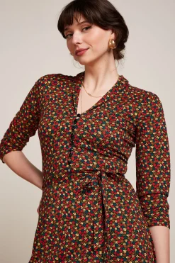 King Louie Jurken|Emmy Dress Flaminga Black