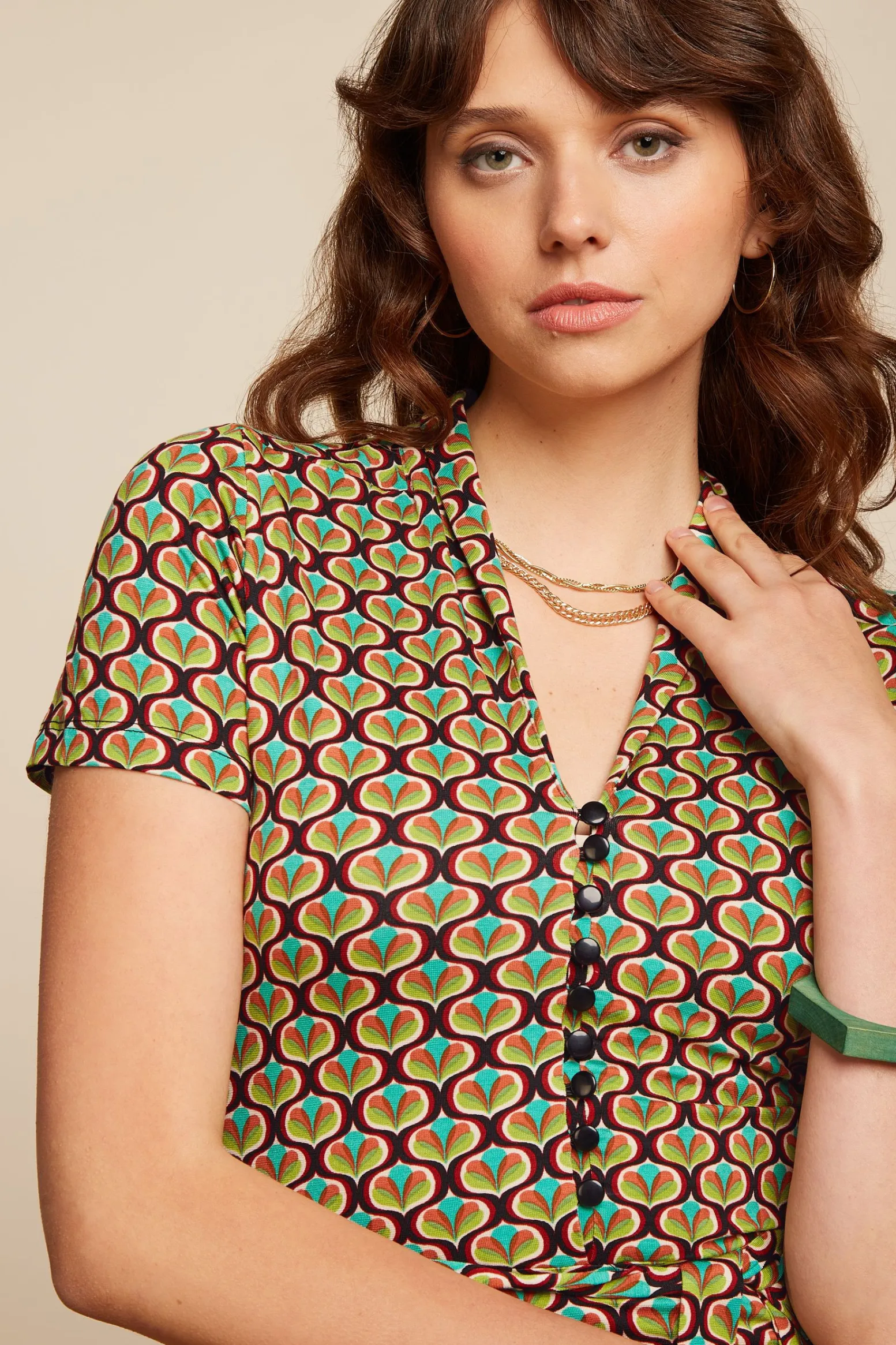 King Louie Jurken|Emmy Dress Indy Delphinium Green