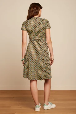 King Louie Jurken|Emmy Dress Indy Delphinium Green