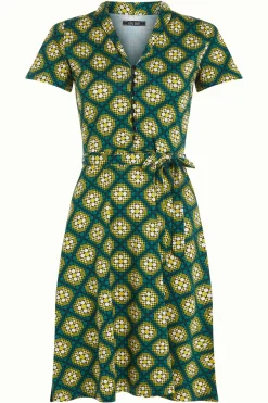 King Louie Jurken|Emmy Dress Kirby Para Green