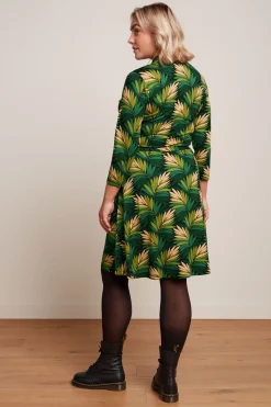 King Louie Jurken|Emmy Dress Ornette Pine Green