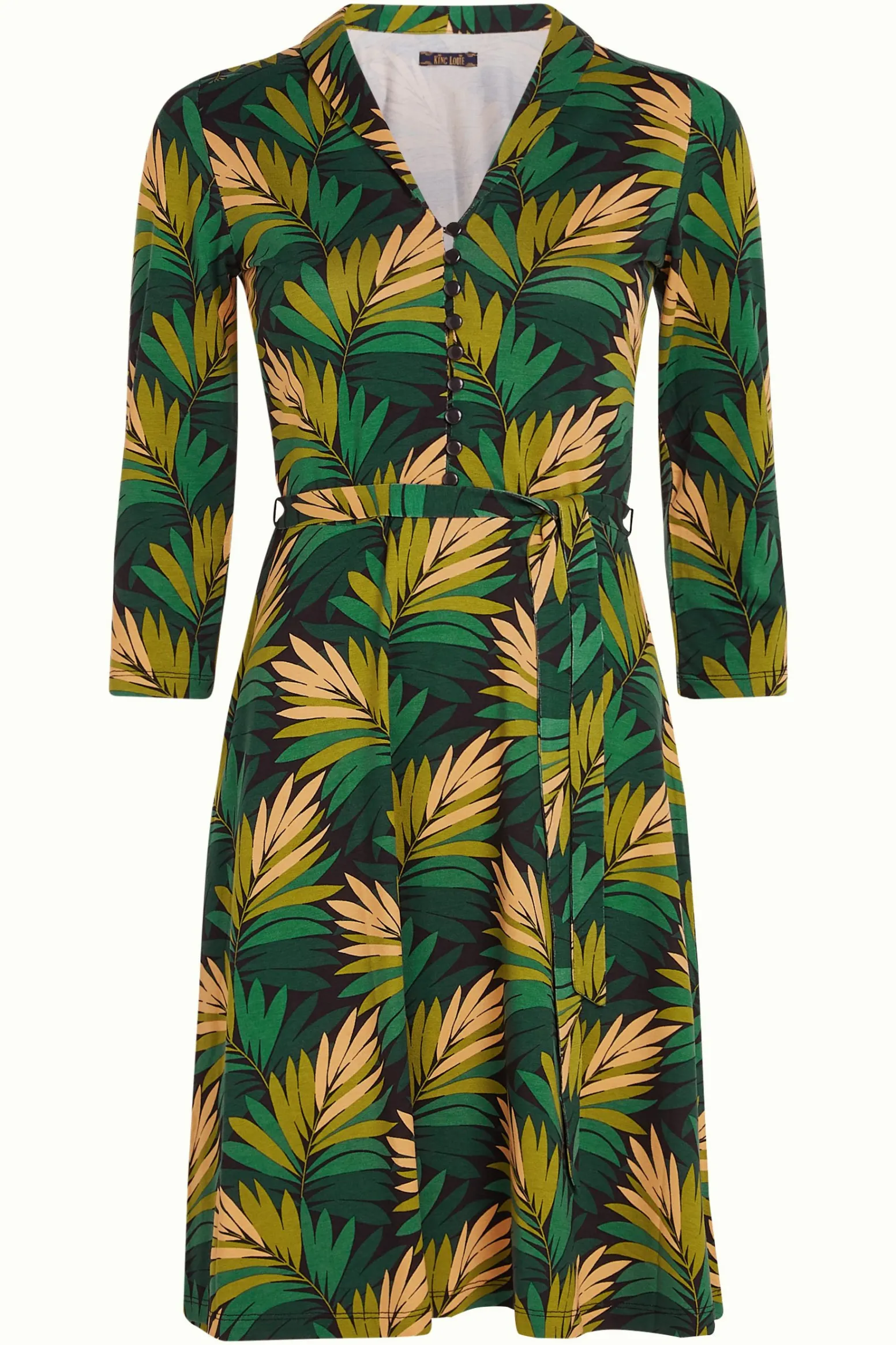 King Louie Jurken|Emmy Dress Ornette Pine Green