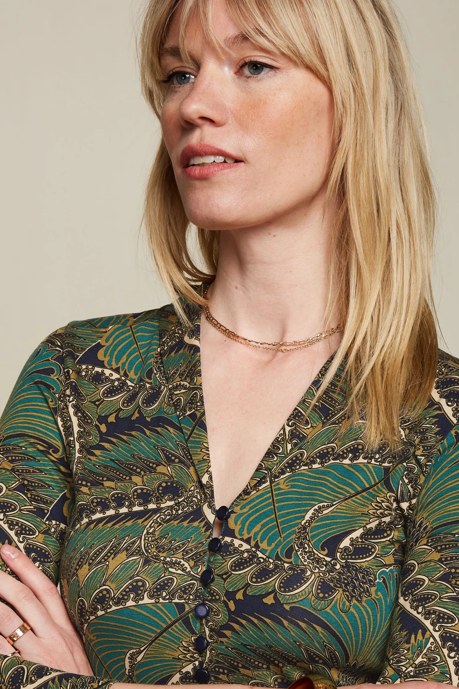 King Louie Jurken|Emmy Dress Venus Blue