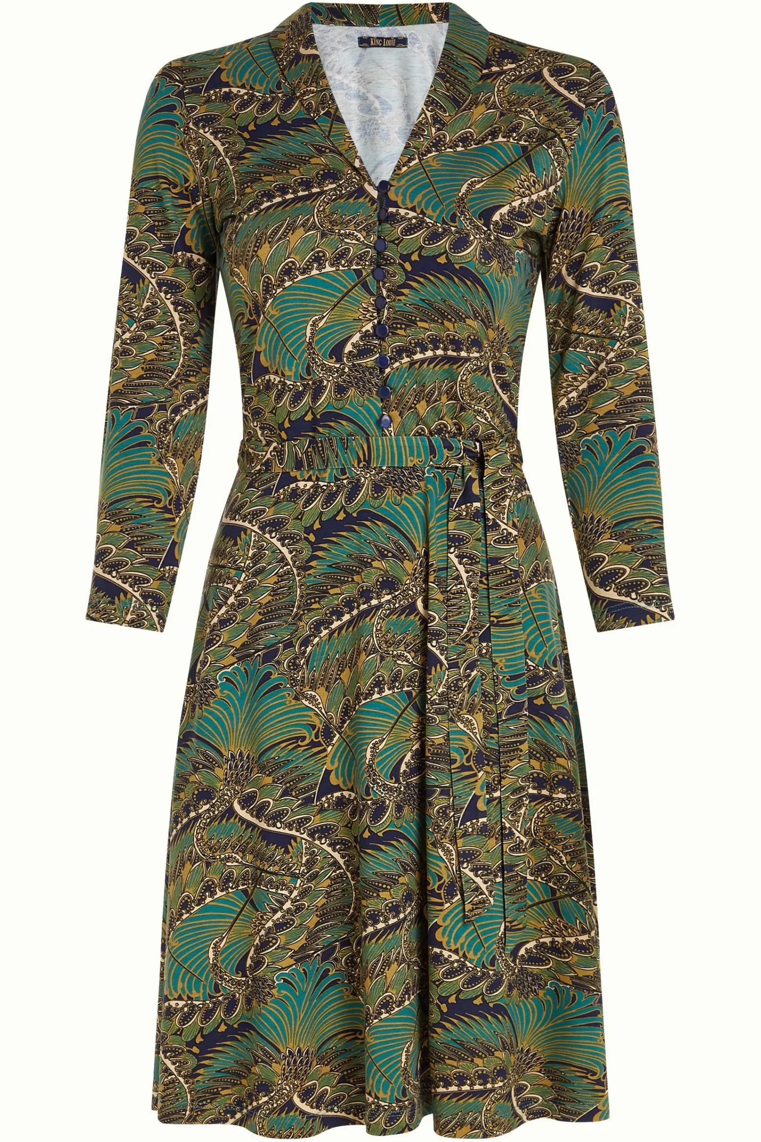King Louie Jurken|Emmy Dress Venus Blue