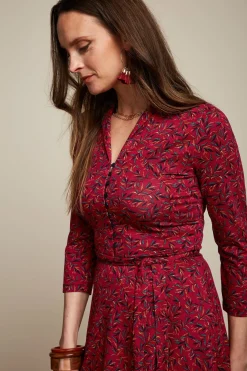 King Louie Jurken|Emmy Dress Vinti Cherry Red