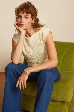 King Louie Tops & Shirts|Erin Top Palette Cream